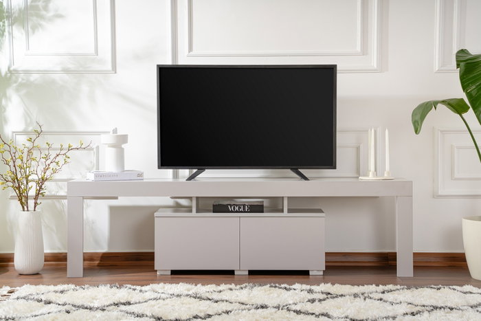Nordure Soporte TV Enclave Grey 180 cm Ancho x 50 cm Alto x 31.3 cm Fondo Gris